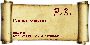 Parma Kemenes névjegykártya